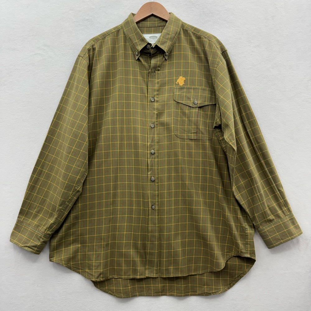 Boyt Harness Company Men's XL Button Down Shirt Plaid SCI